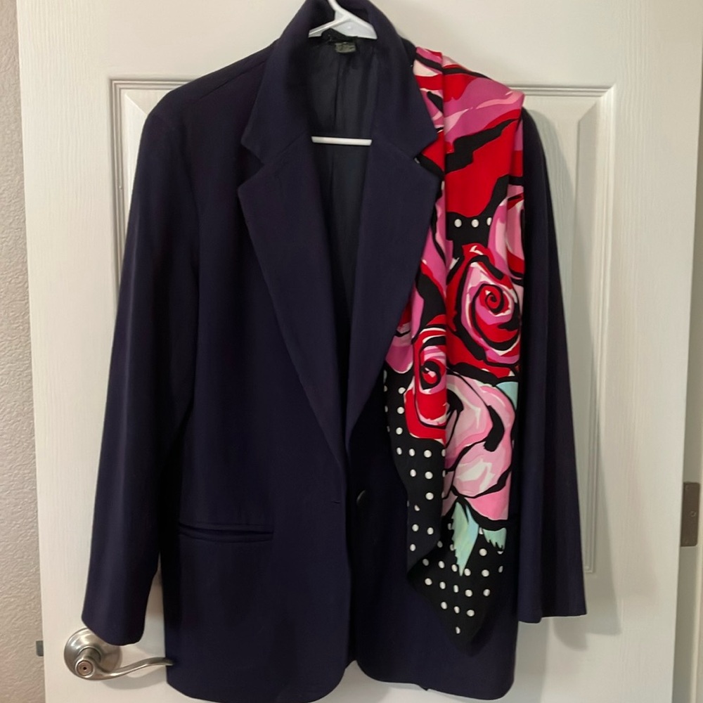 j Crew Navy Cashmere Woman’s Blazer